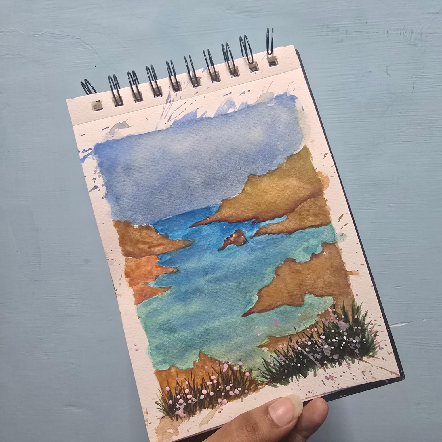 Watercolor study in sketchbook - image 3 - student project