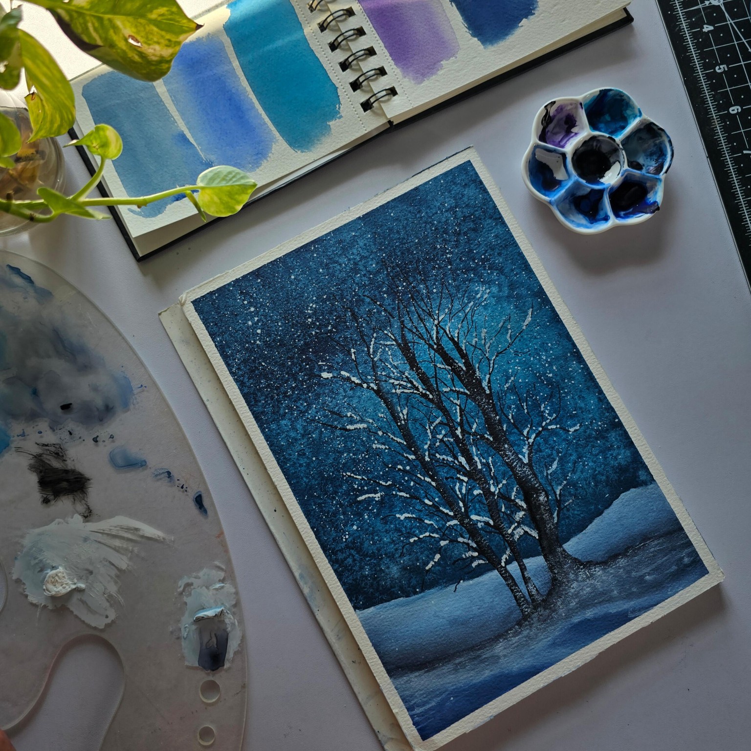 Snowy landscape - image 1 - student project