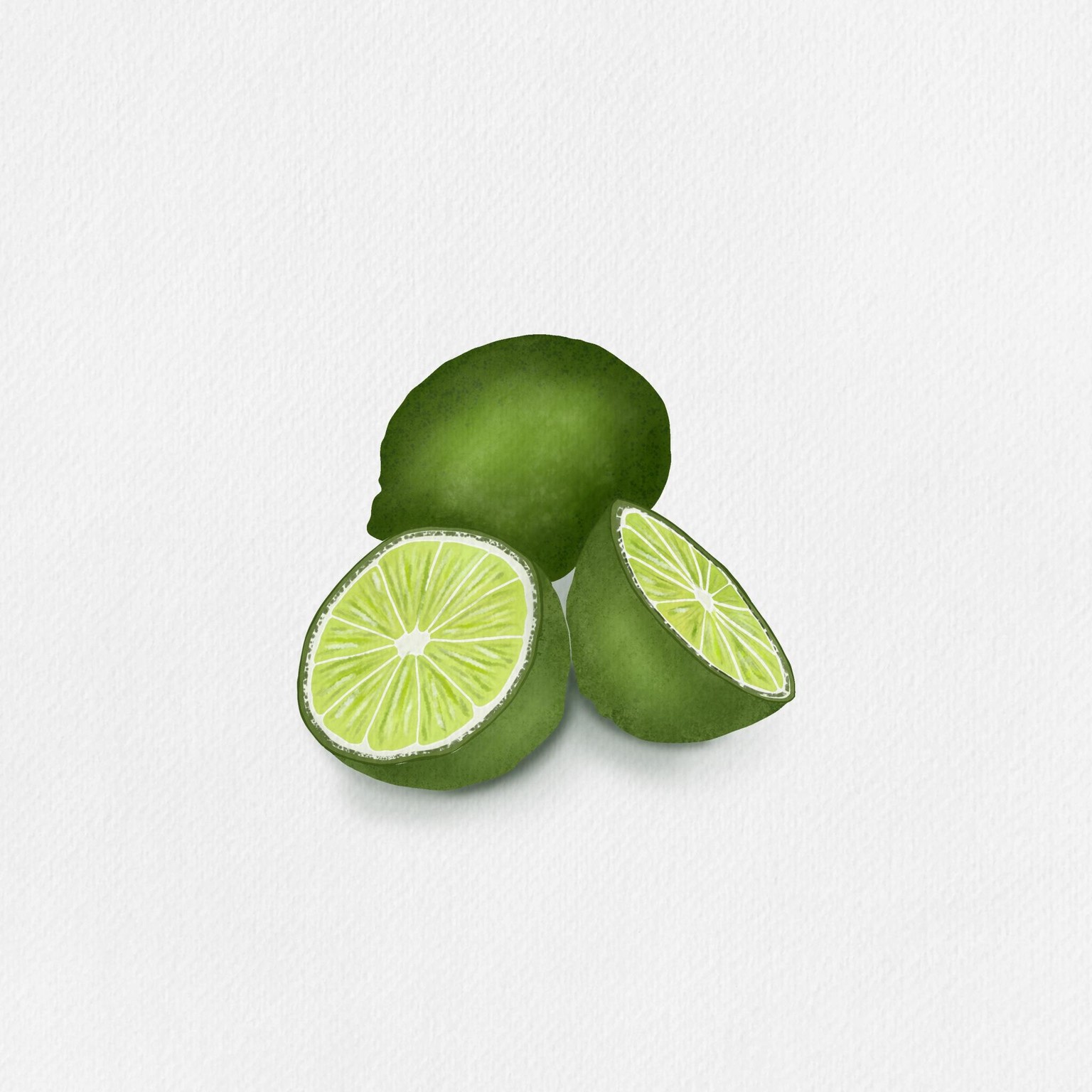 Tropical watercolour fruits - image 3 - student project