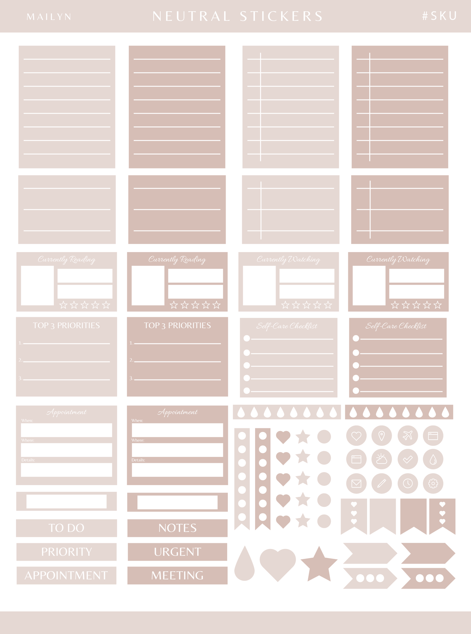 My sticker sheet - image 1 - student project