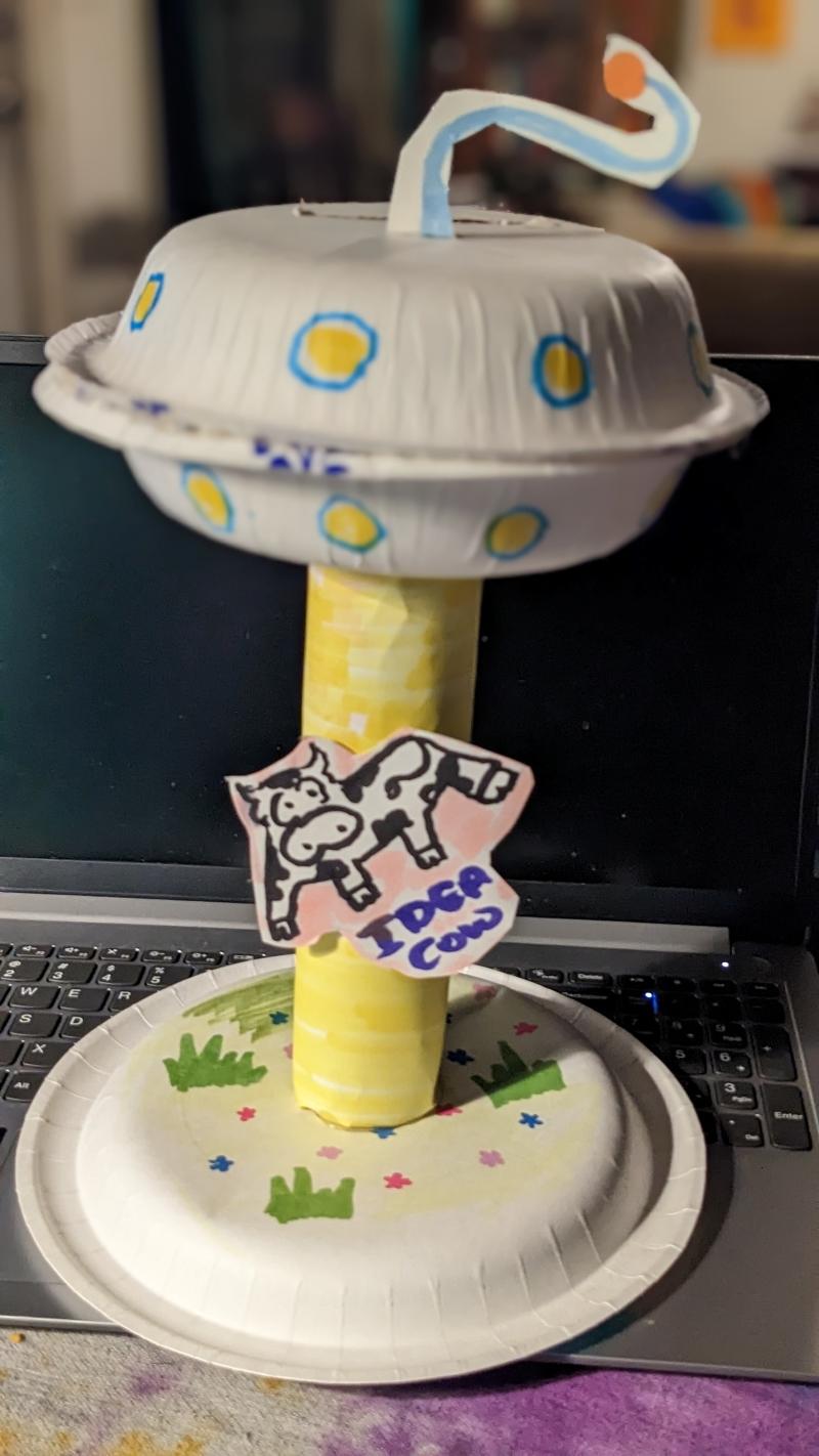 MY idea UFO with a tractor beam - image 1 - student project