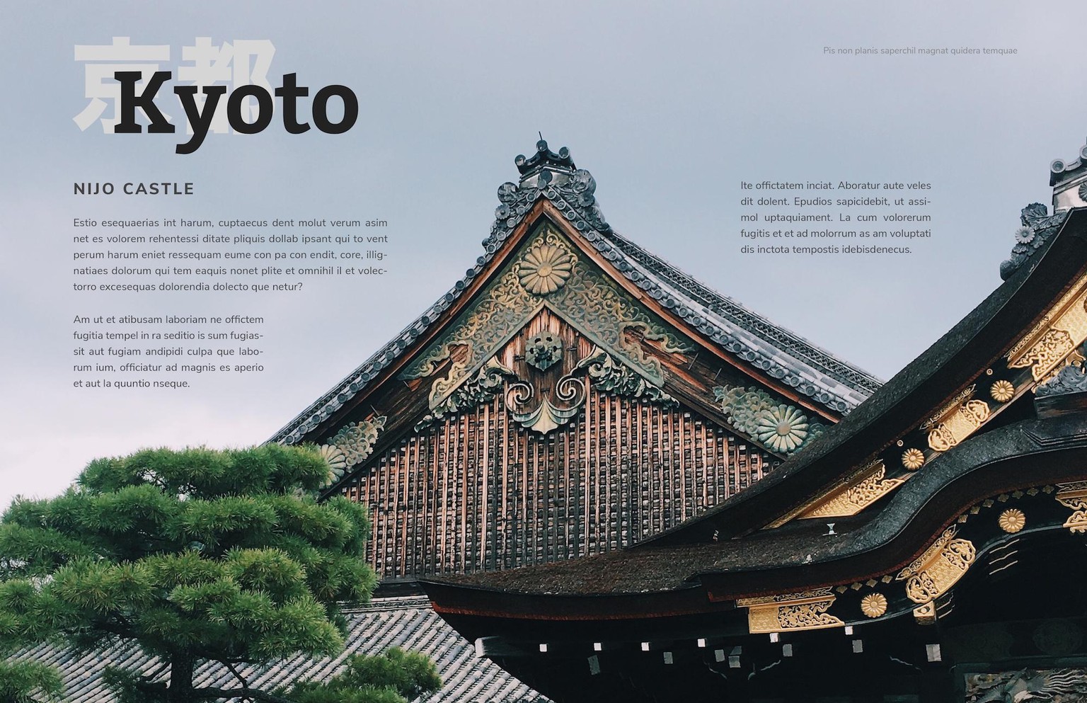 Mock Travel Mag: Kyoto - image 1 - student project