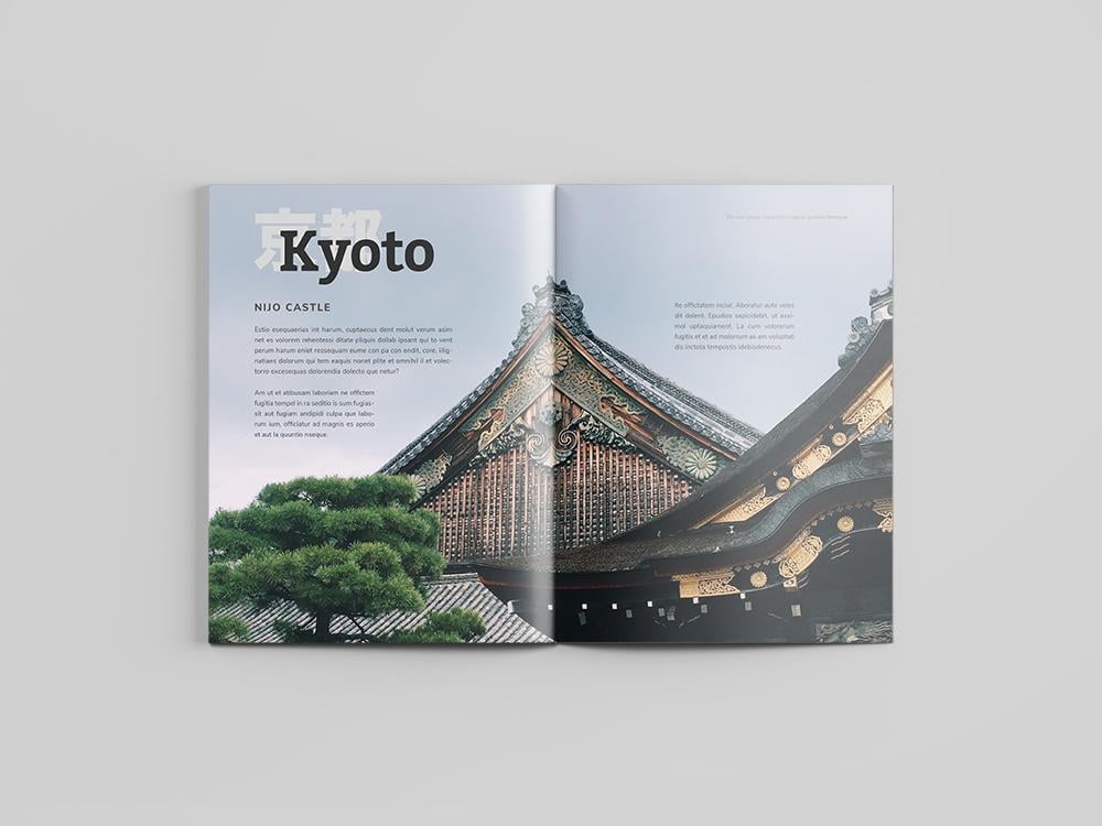 Mock Travel Mag: Kyoto - image 3 - student project