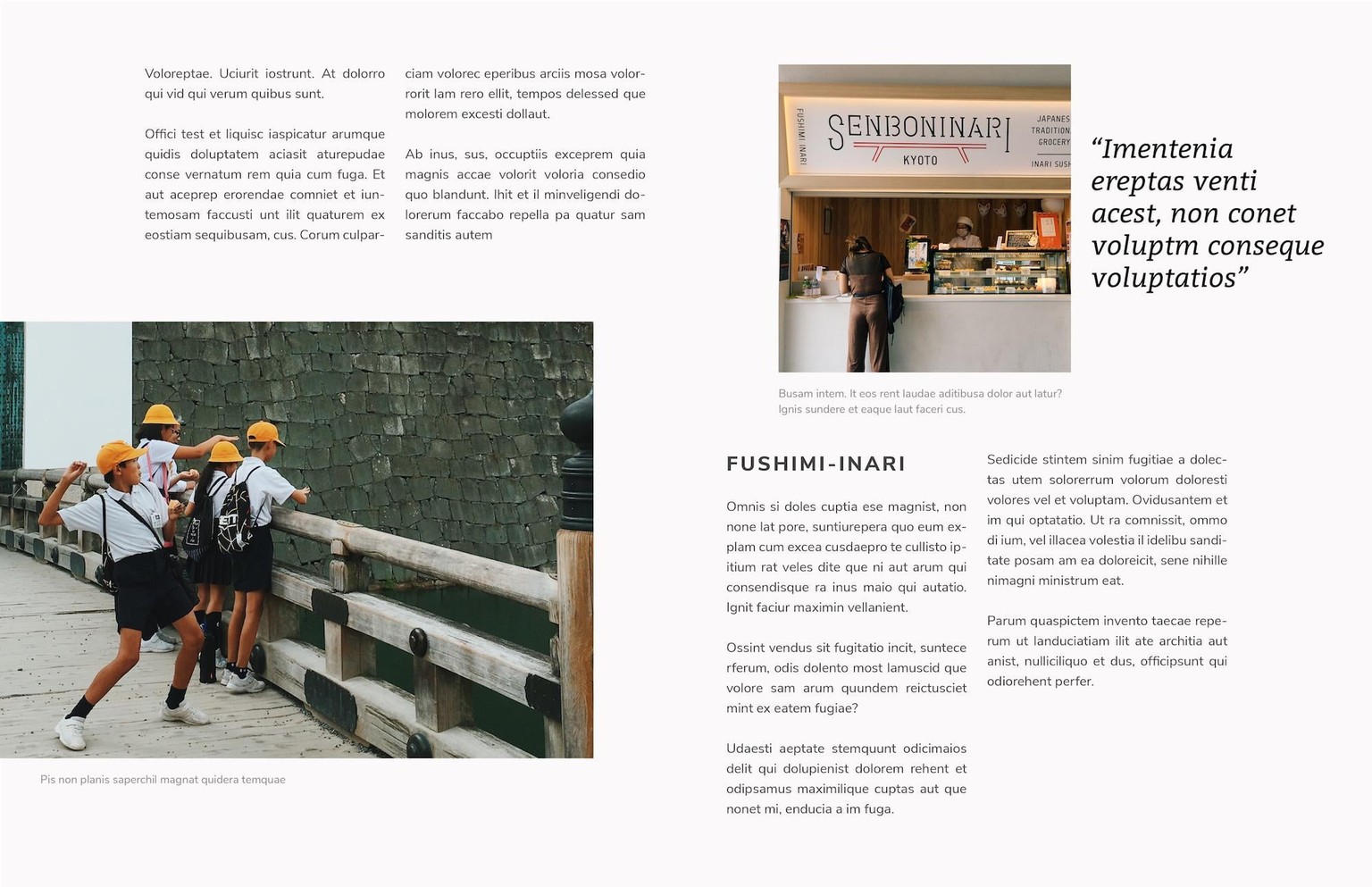 Mock Travel Mag: Kyoto - image 2 - student project
