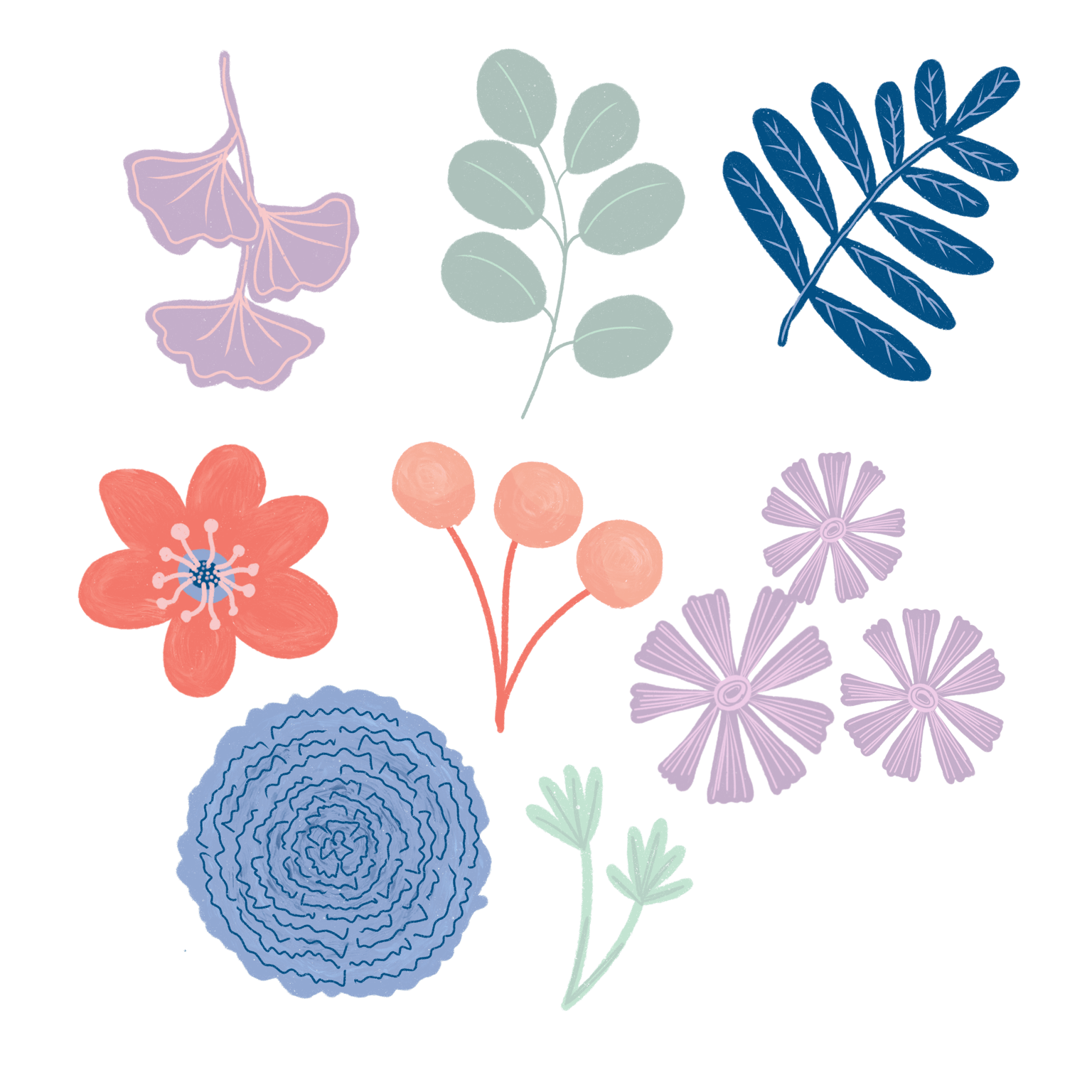 Florals & Leaves - image 3 - student project