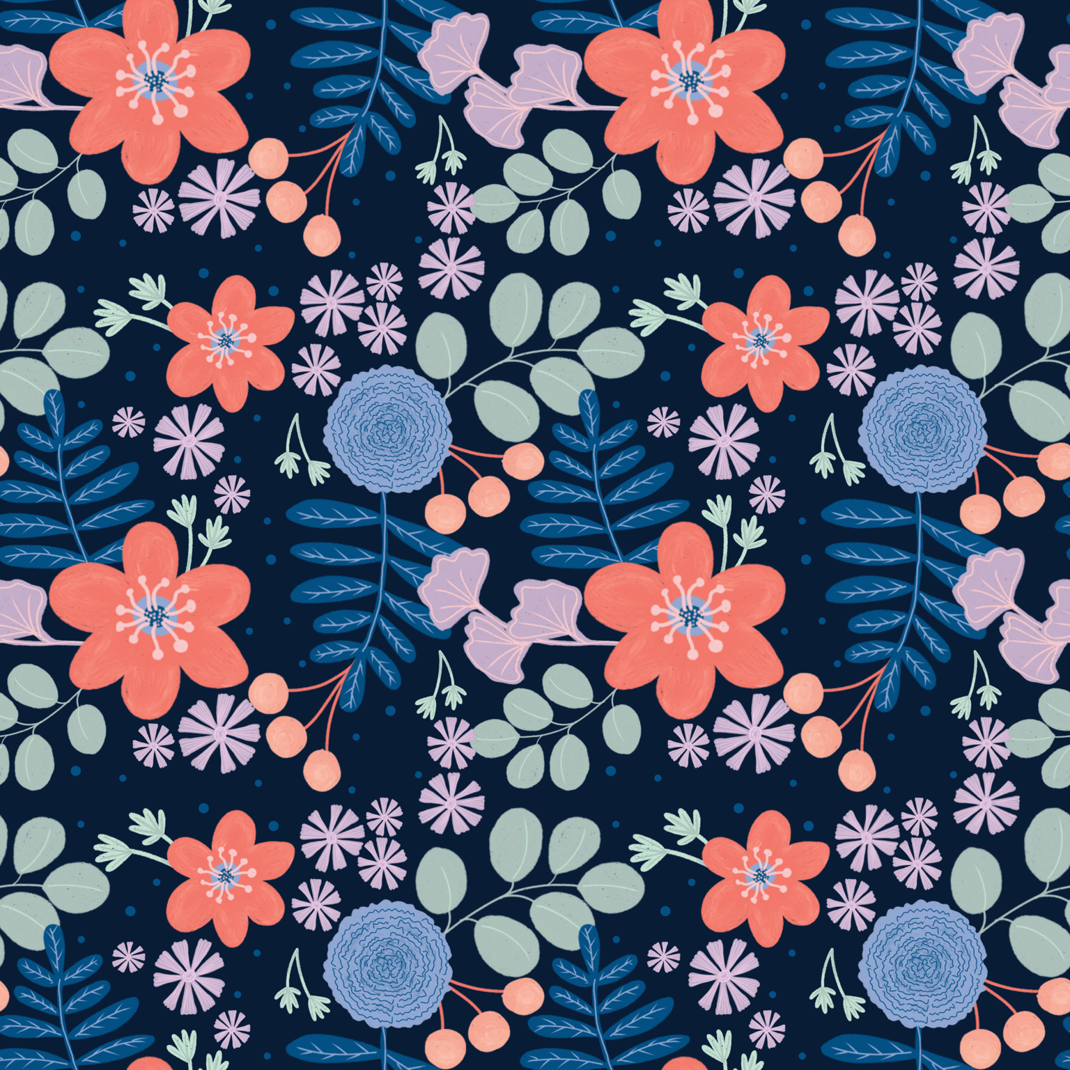 Florals & Leaves - image 1 - student project