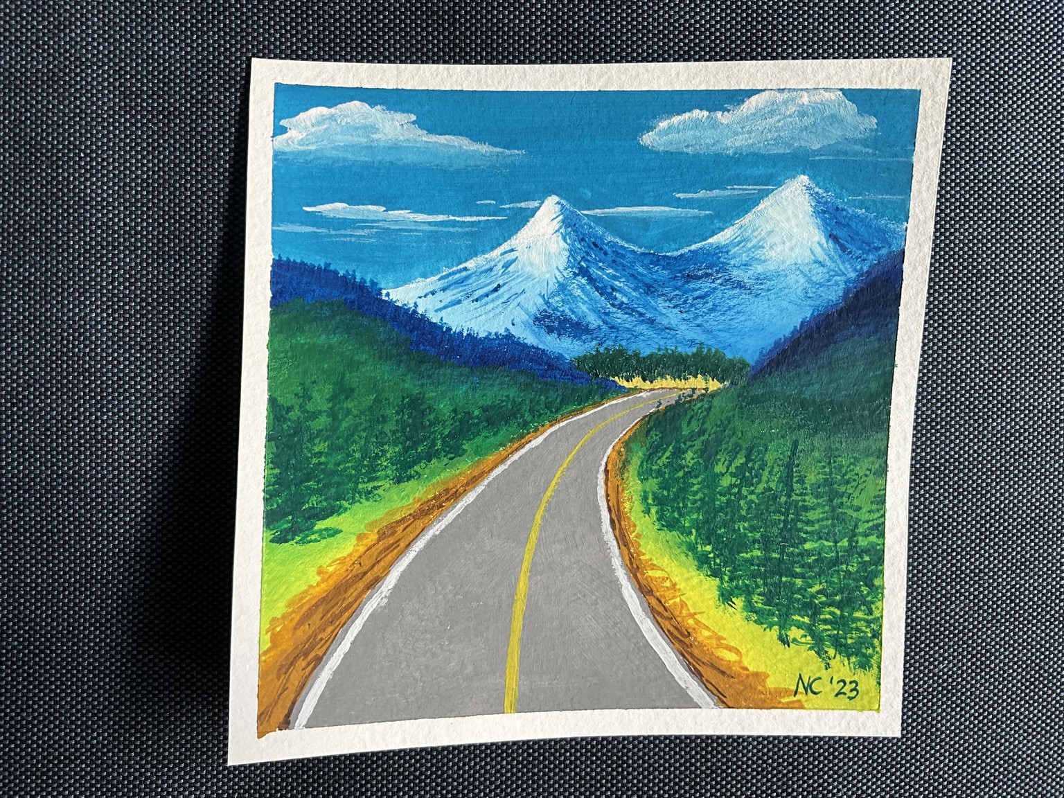 Gouache Landscapes - image 5 - student project