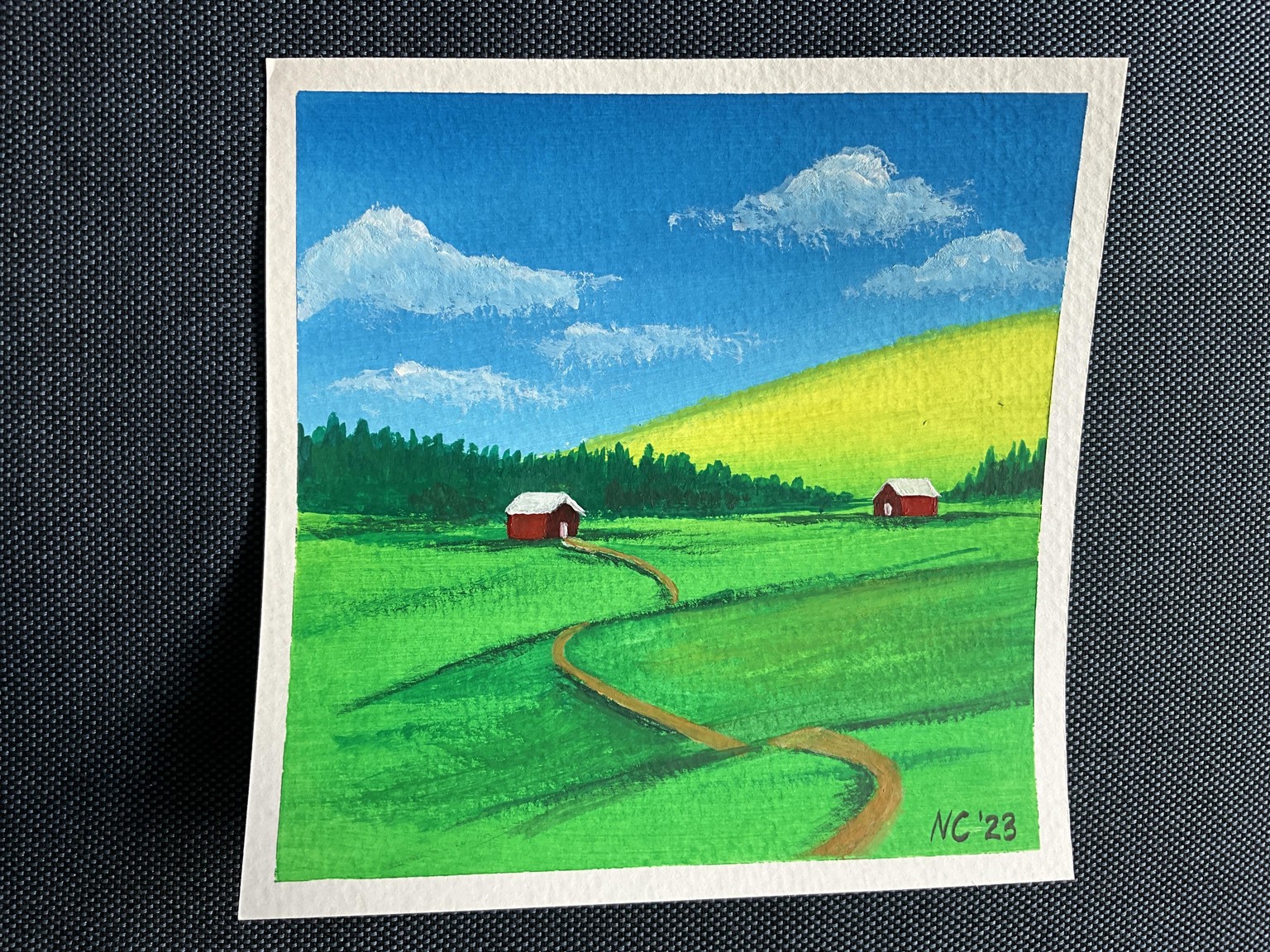 Gouache Landscapes - image 2 - student project