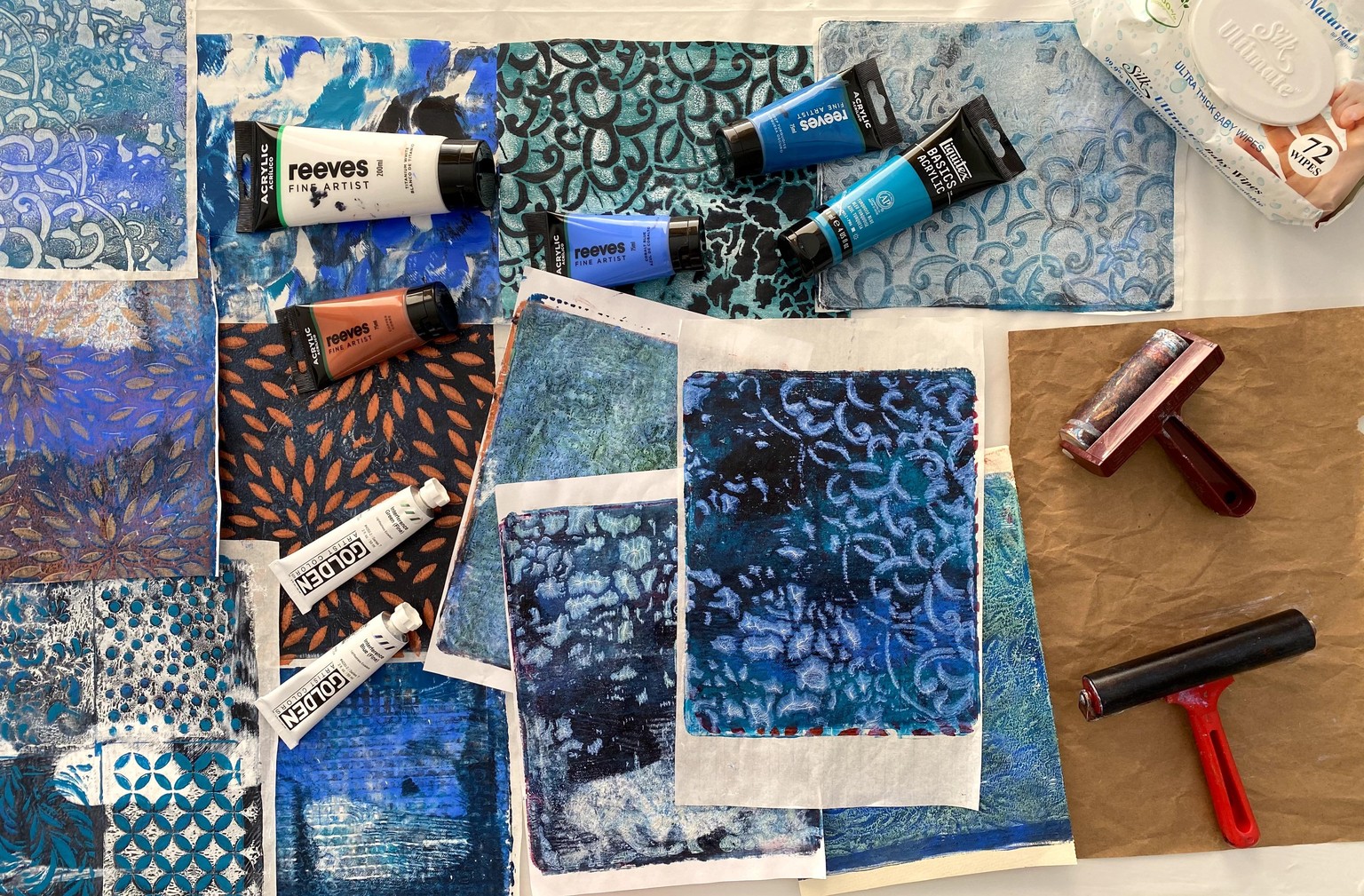 Creating Gelli Plate Prints - image 2 - student project
