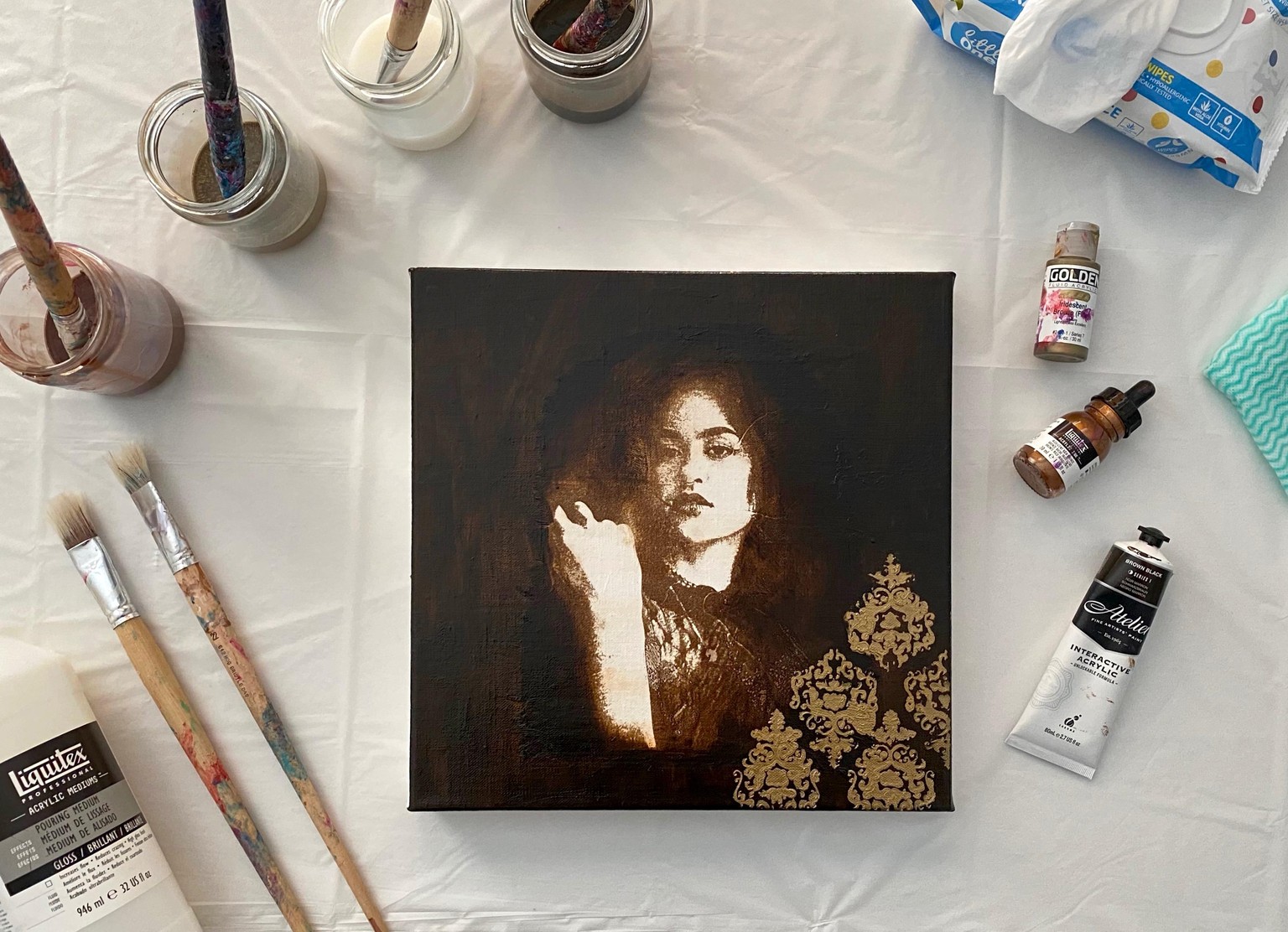 Create a Portrait Painting with No Drawing - image 1 - student project