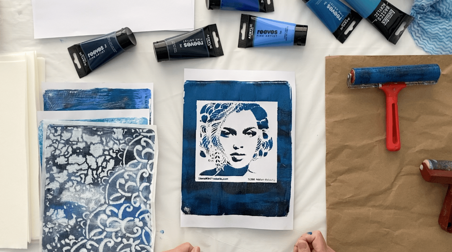 Creating Gelli Plate Prints - image 3 - student project