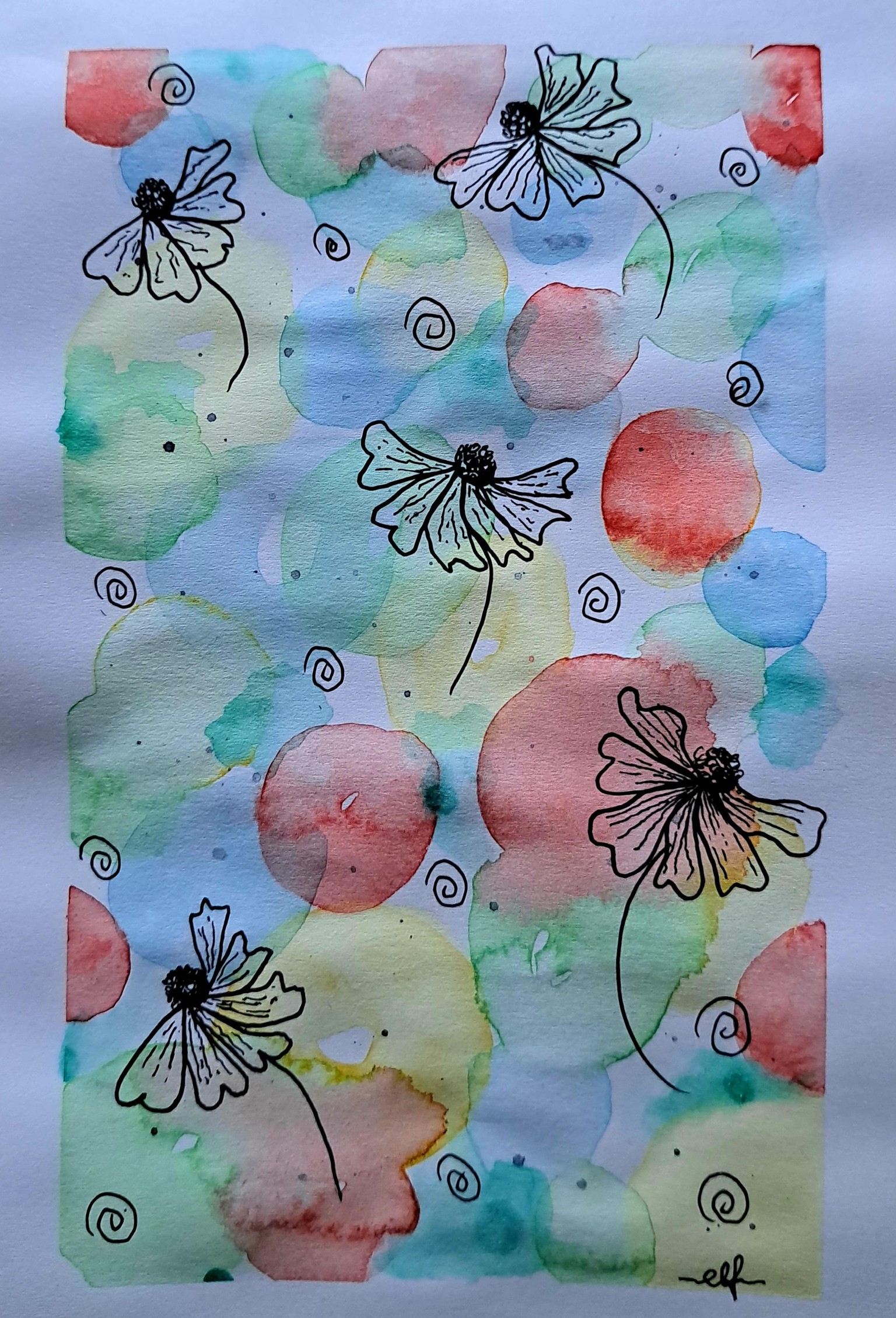 Simple & elegant watercolor cards - image 1 - student project