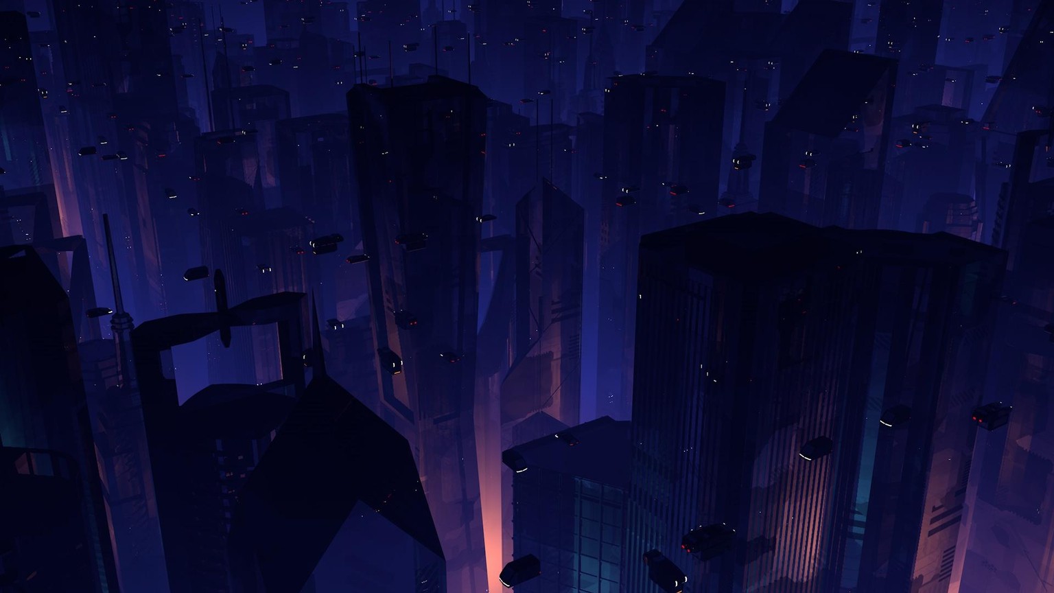 C4D Future City & X-Wing through wormhole - image 3 - student project