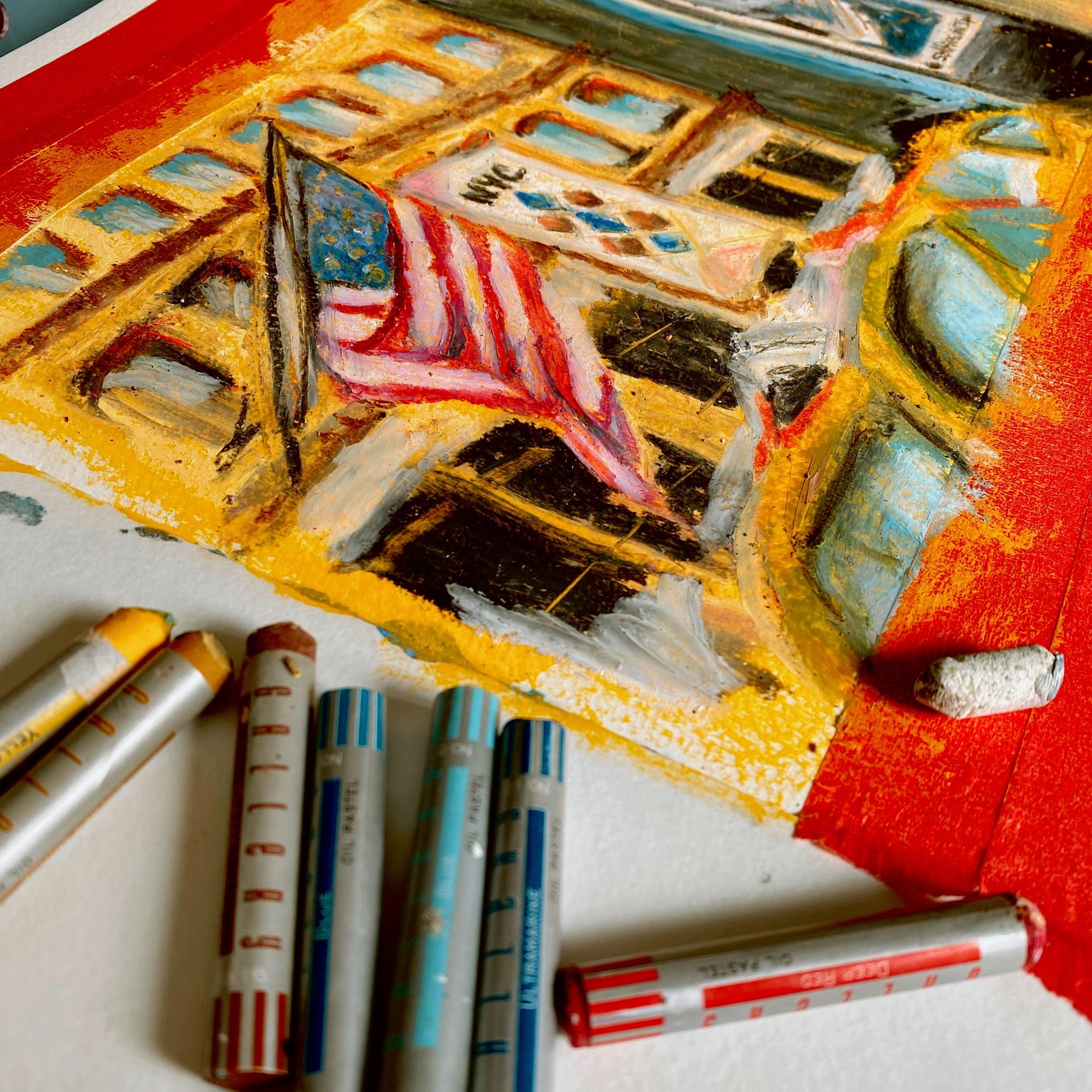 New York travel sketch - image 1 - student project