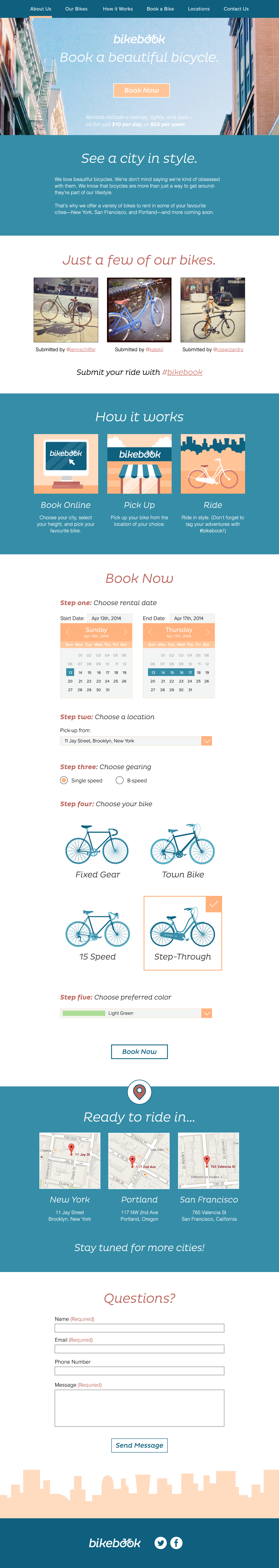 Bikebook Website - image 3 - student project