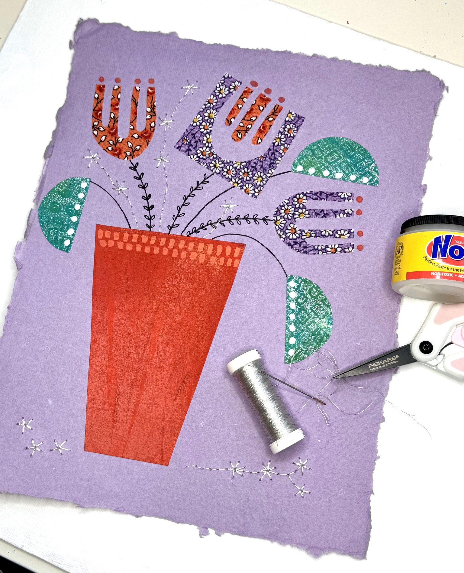 Collage and stitch - my first attempt! - image 1 - student project