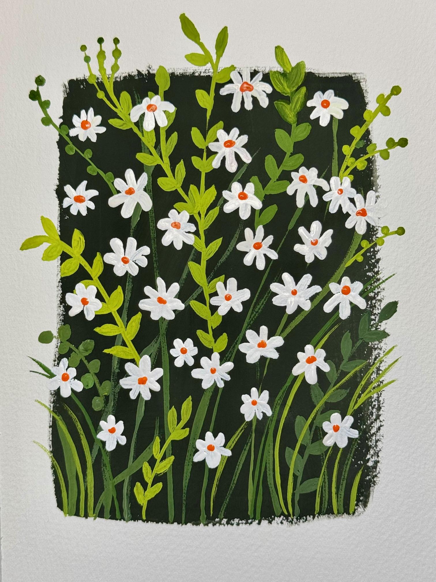Gouache daisies! - image 1 - student project