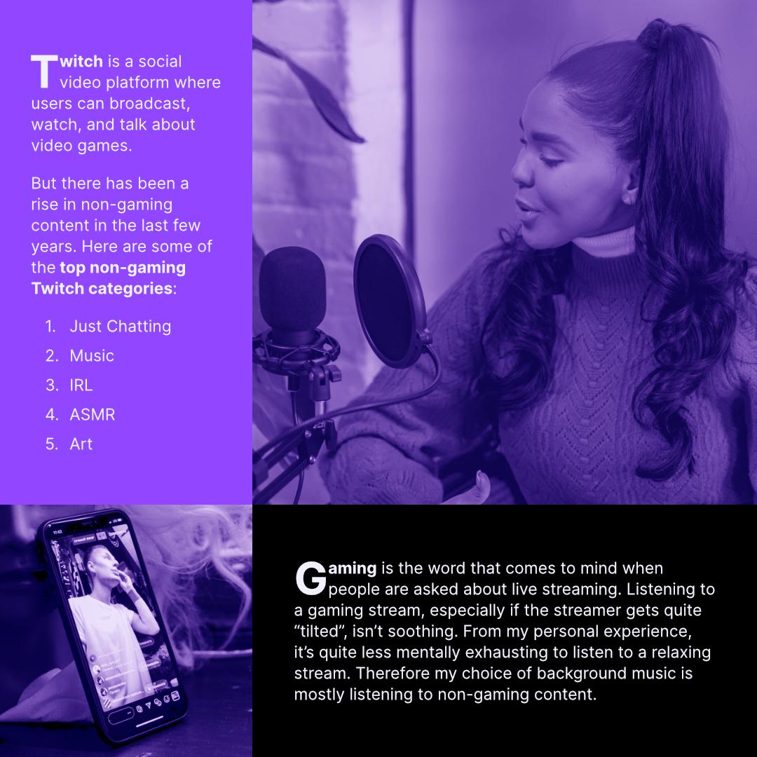 Social Media Post: Live Streaming Non-Gaming Content - image 2 - student project