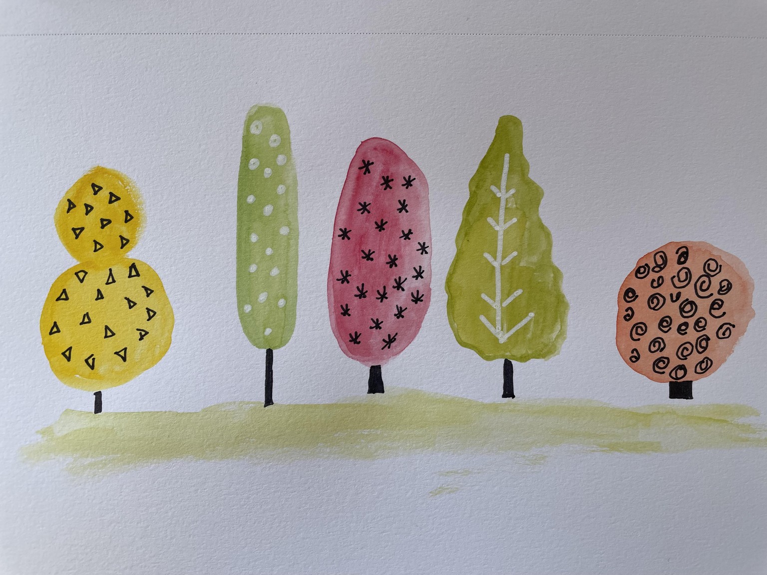 Watercolor Doodles - image 3 - student project