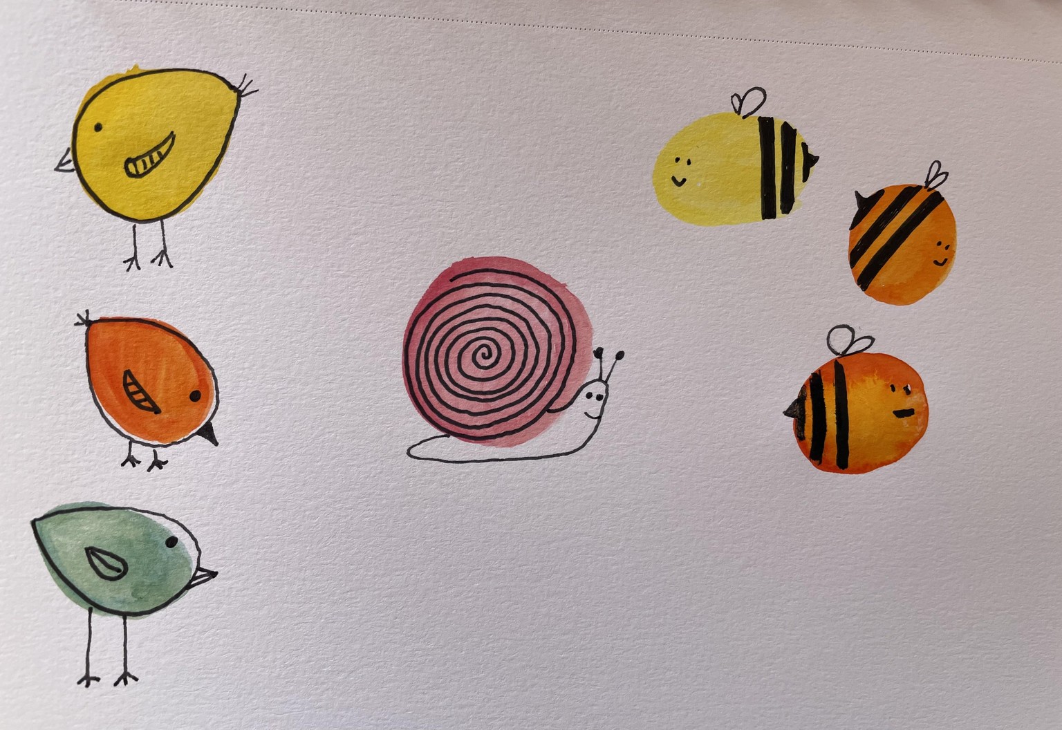Watercolor Doodles - image 4 - student project