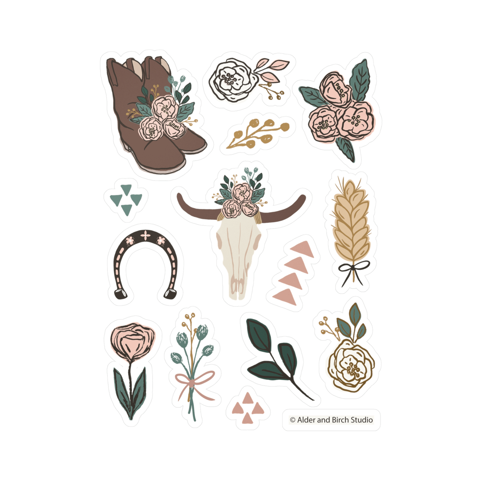 Western Sticker | Printify/Etsy Shop - image 1 - student project