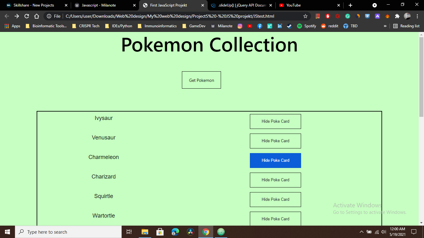 JS First test app - image 1 - student project