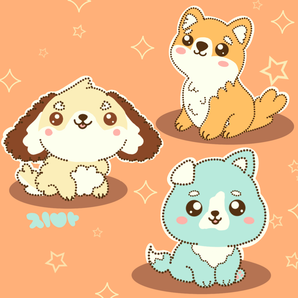 Kawaii Puppies - image 1 - student project
