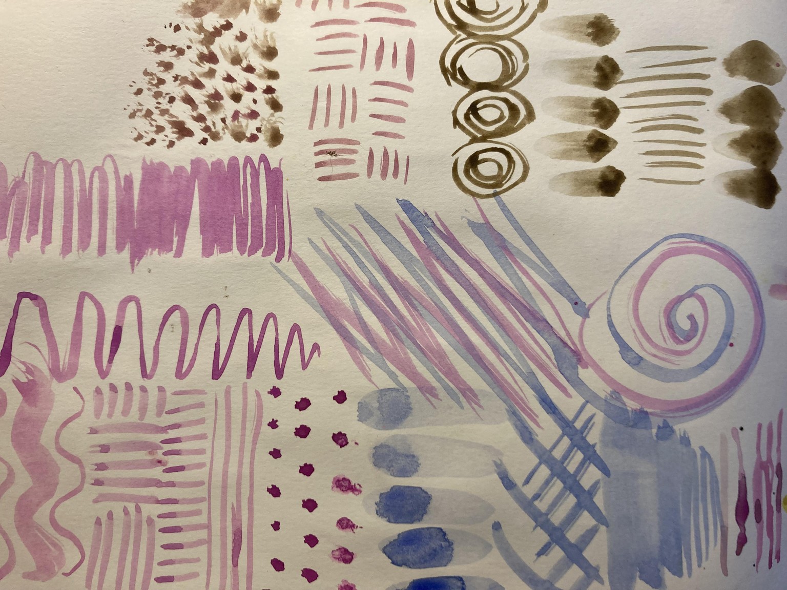 Abstract watercolour painting - image 3 - student project