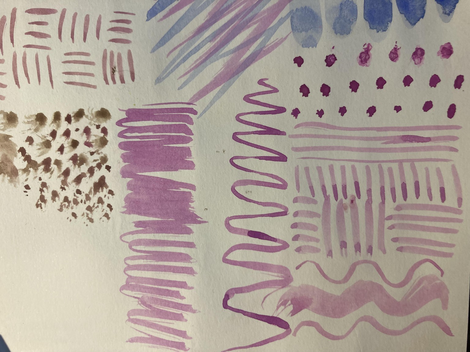 Abstract watercolour painting - image 1 - student project