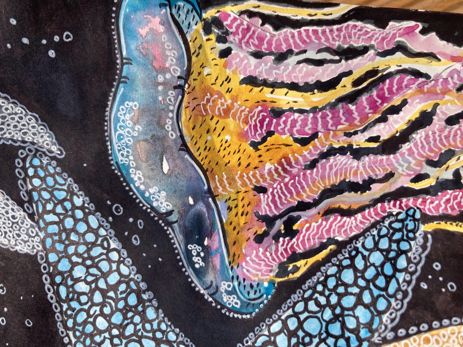 Watercolour under the sea - image 4 - student project