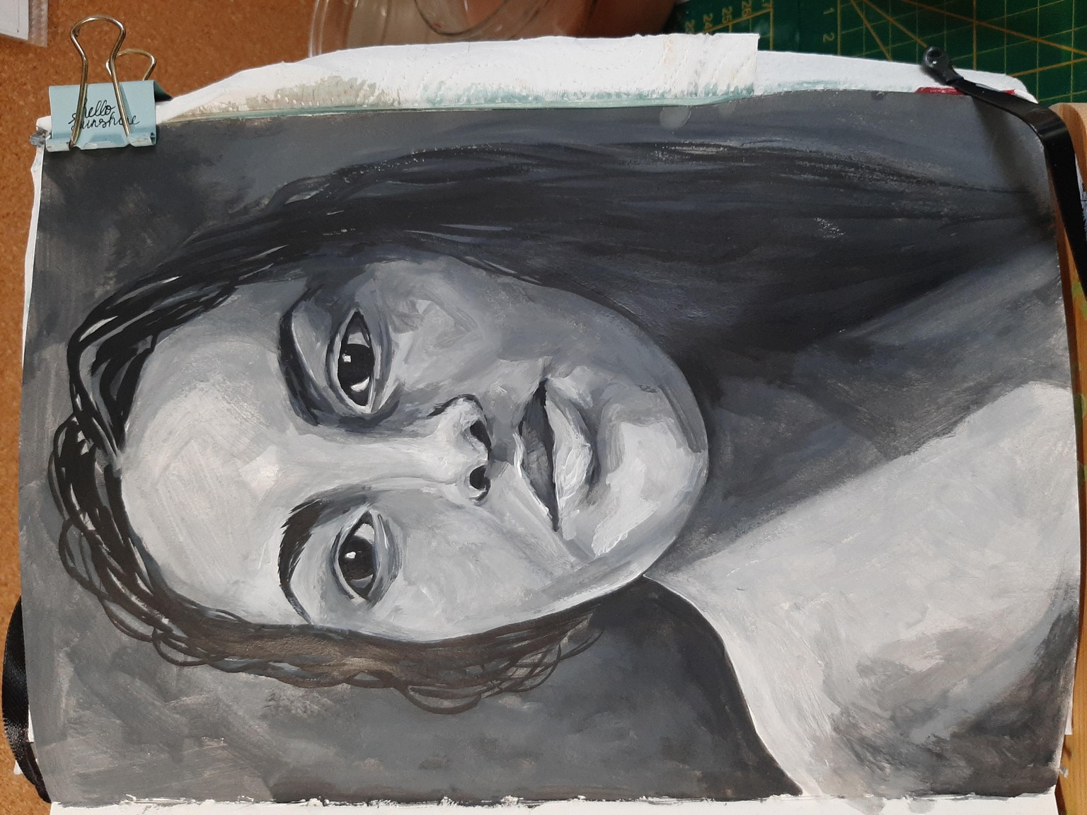 portrait gouache - image 1 - student project