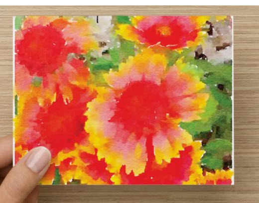 Botanical Watercolors- note cards - image 4 - student project