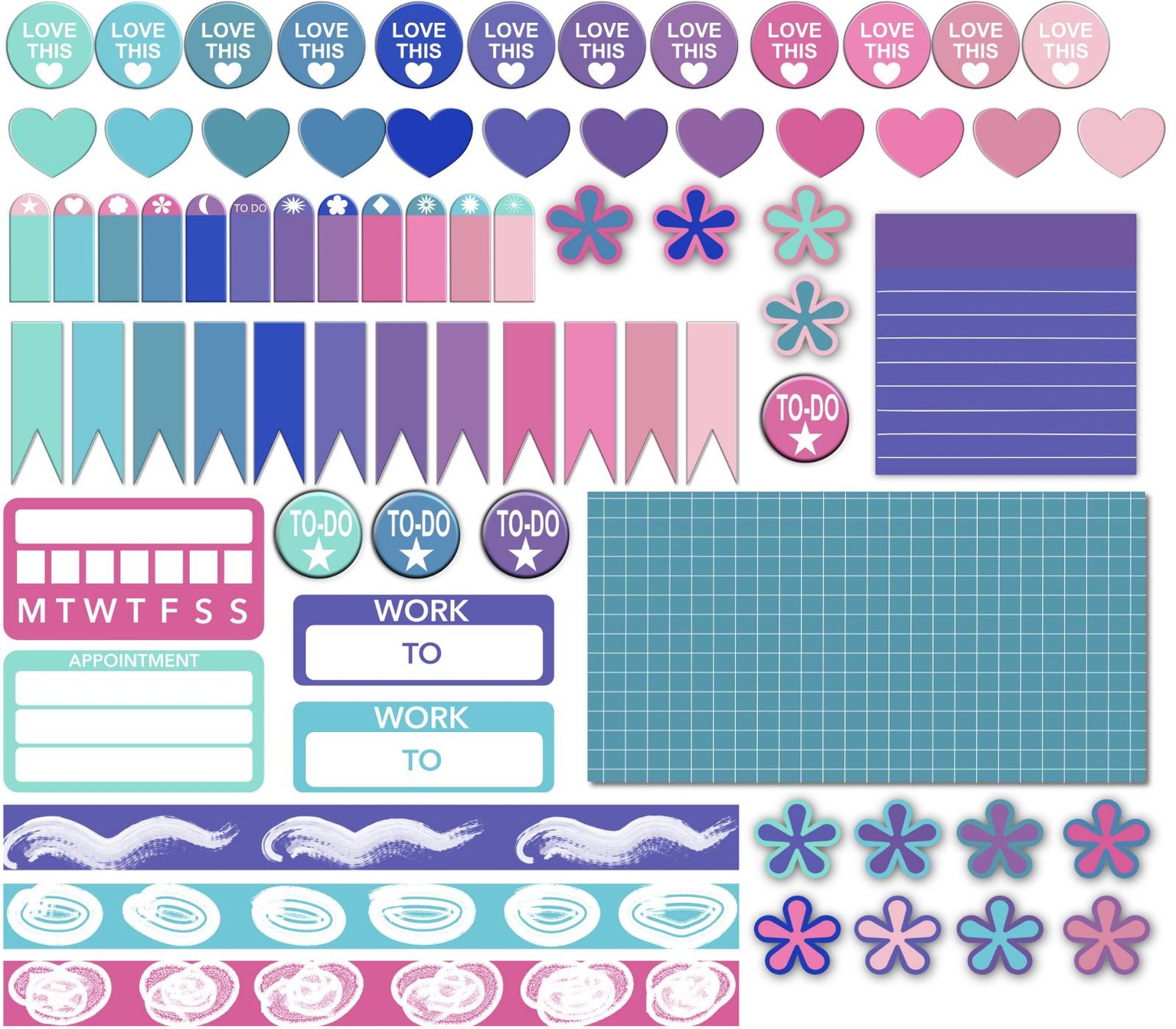 Cotton Candy Stickers - image 1 - student project