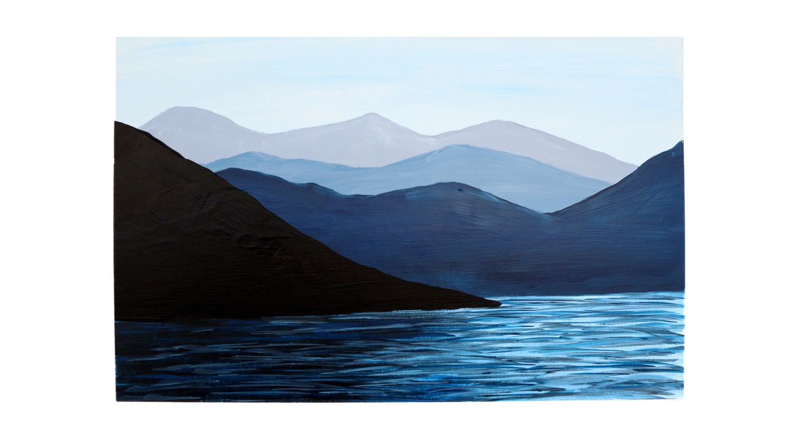 Mountain Landscape Painting - Painting Tonal Values - image 2 - student project