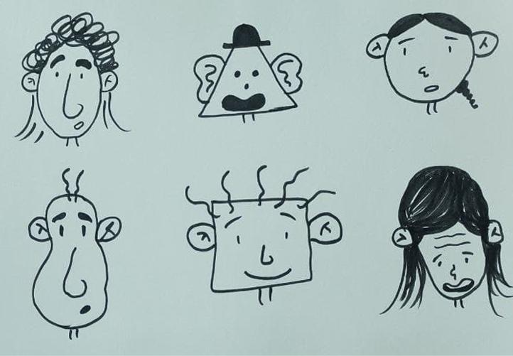 Character faces from shapes - image 1 - student project