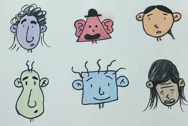 Character faces from shapes - image 2 - student project