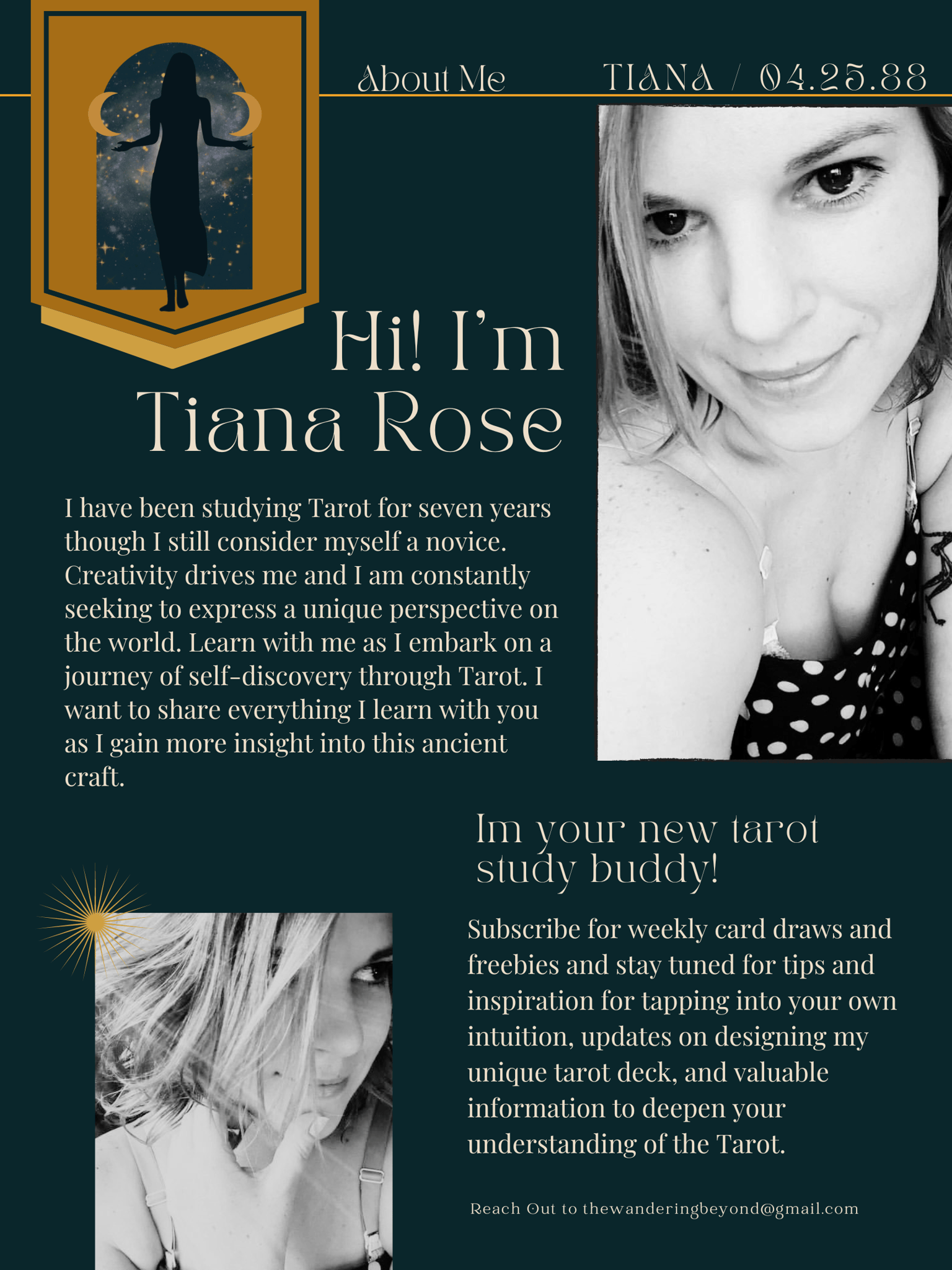 About Me: Tiana Rose - image 1 - student project