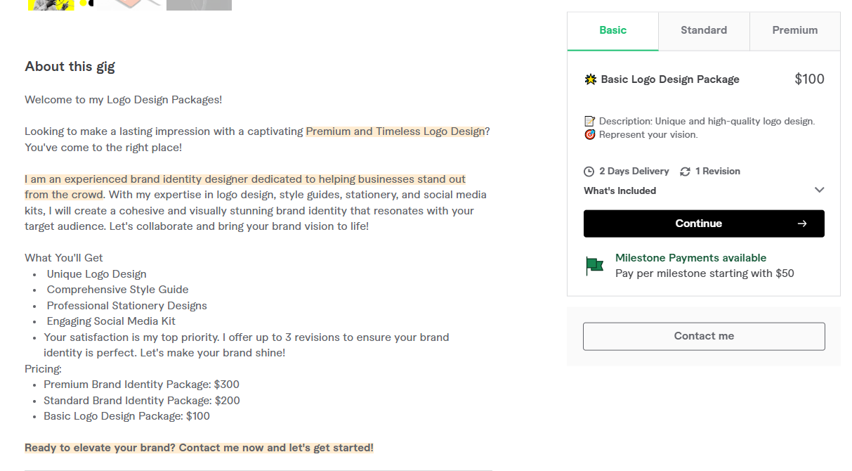 Fiverr Gig - image 2 - student project