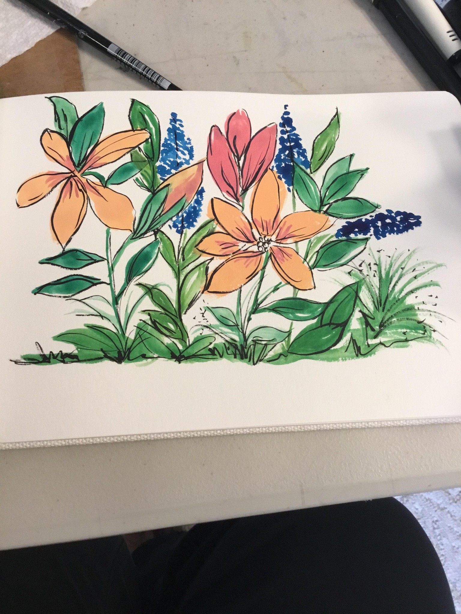 Whimsical Flowers - image 3 - student project
