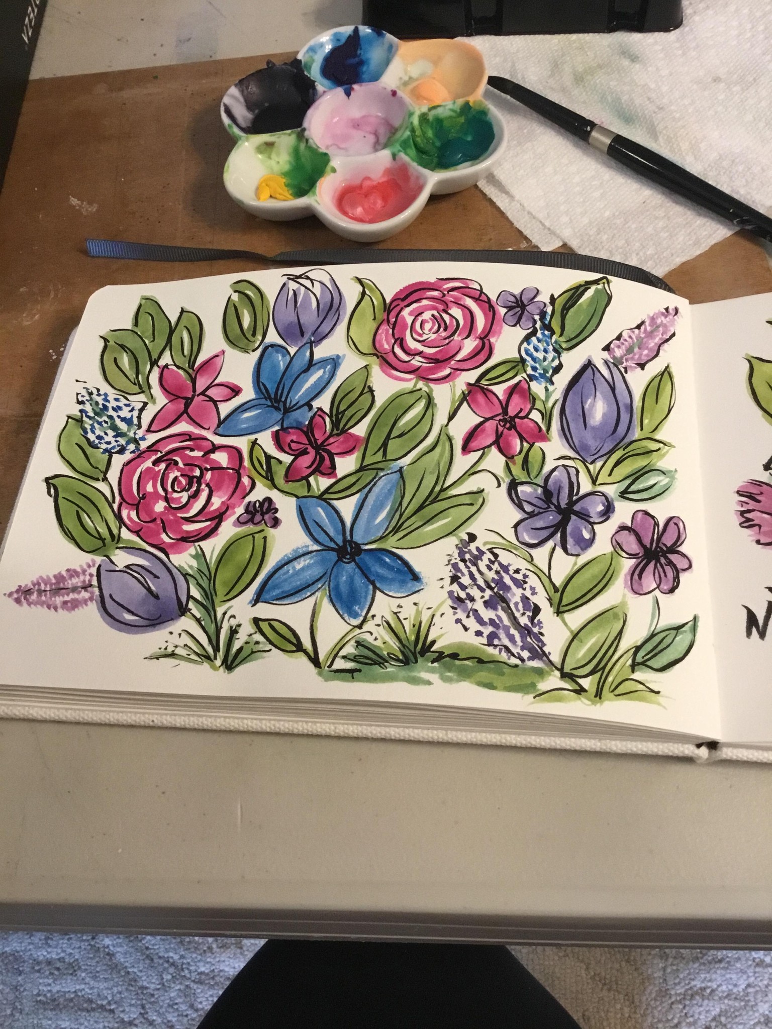 Whimsical Flowers - image 1 - student project