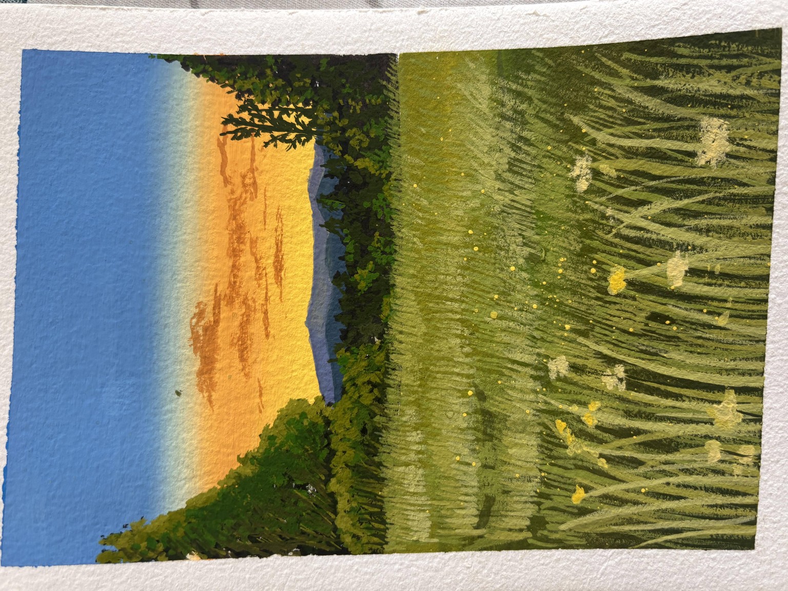 gouache landscapes - image 1 - student project