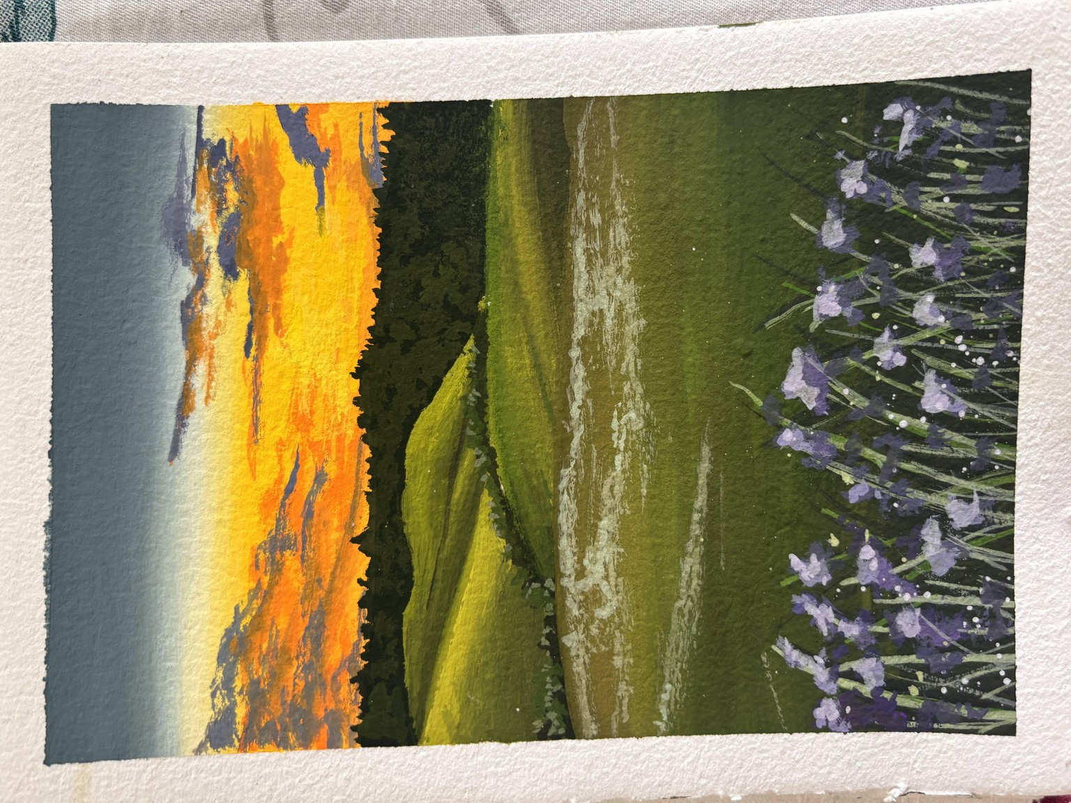 gouache landscapes - image 3 - student project