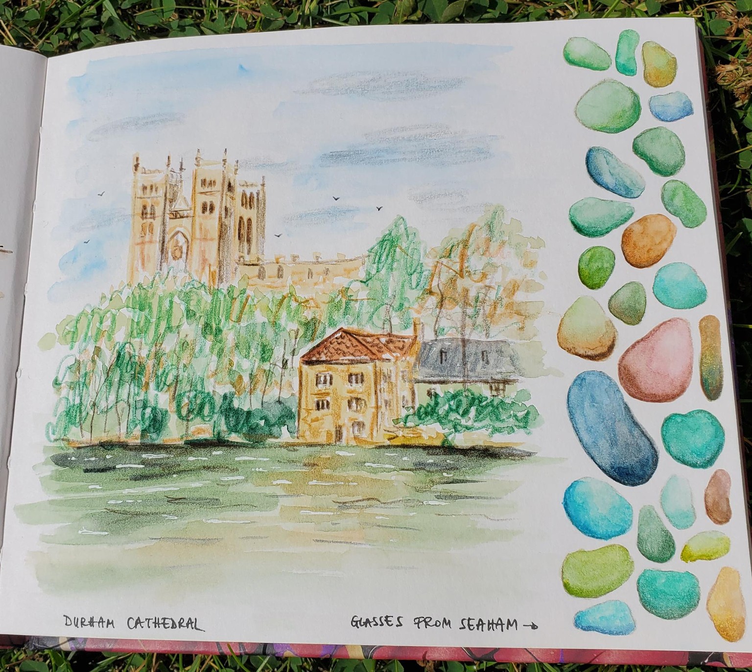 A spread in my travel sketchbook - image 3 - student project
