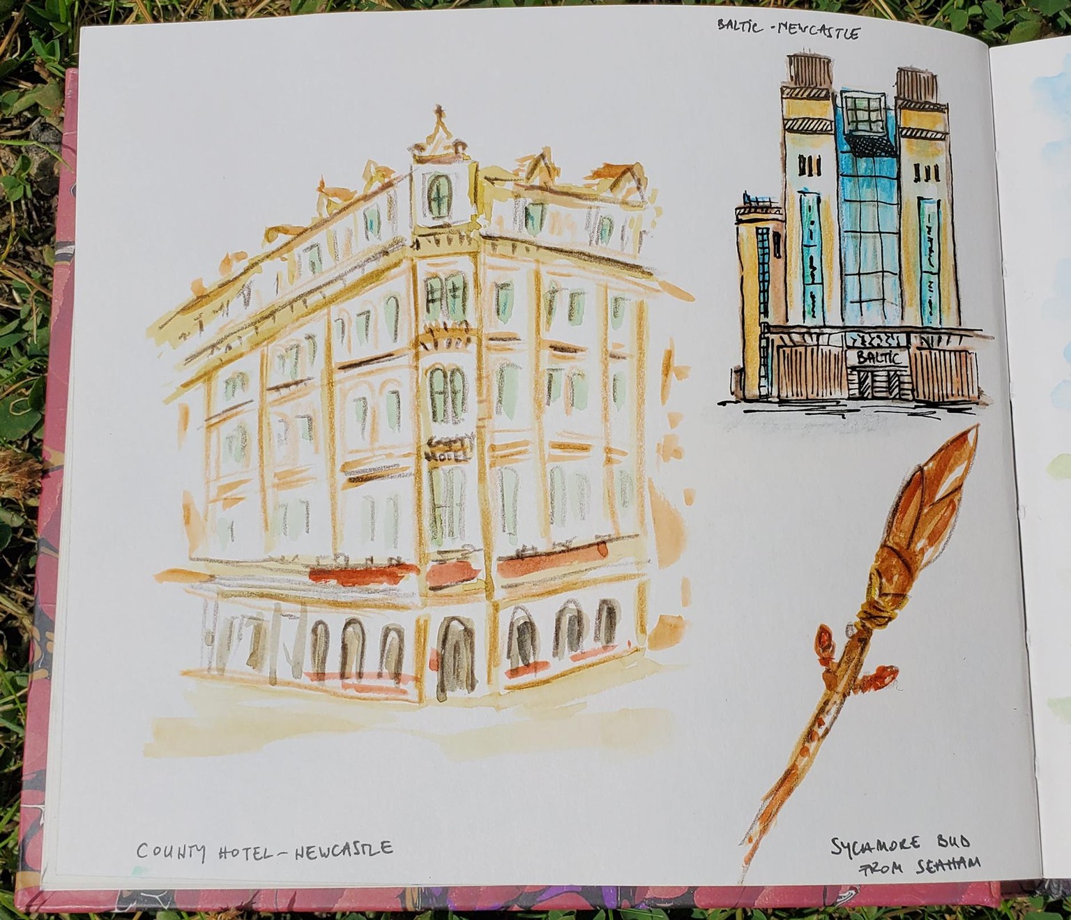 A spread in my travel sketchbook - image 2 - student project