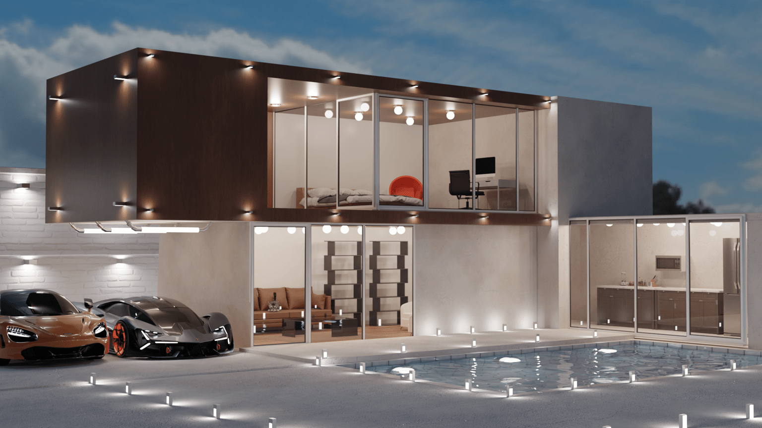Modern house - image 1 - student project