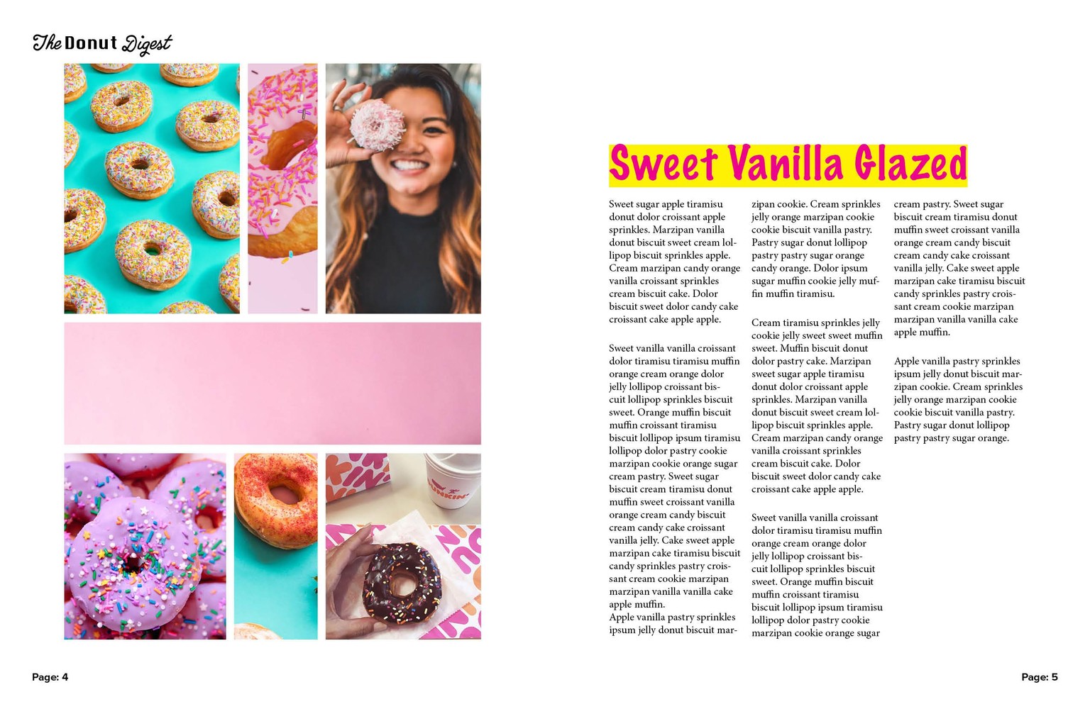 Indesign work - image 1 - student project