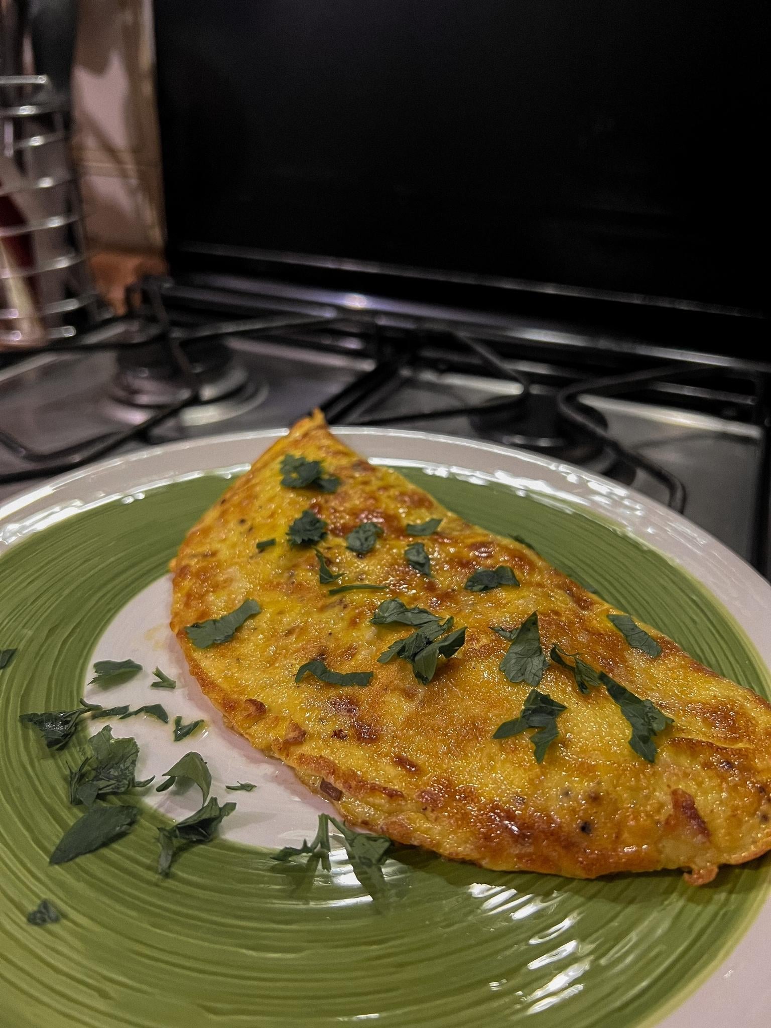 Chicken fricasse & mushroom omelette - image 2 - student project