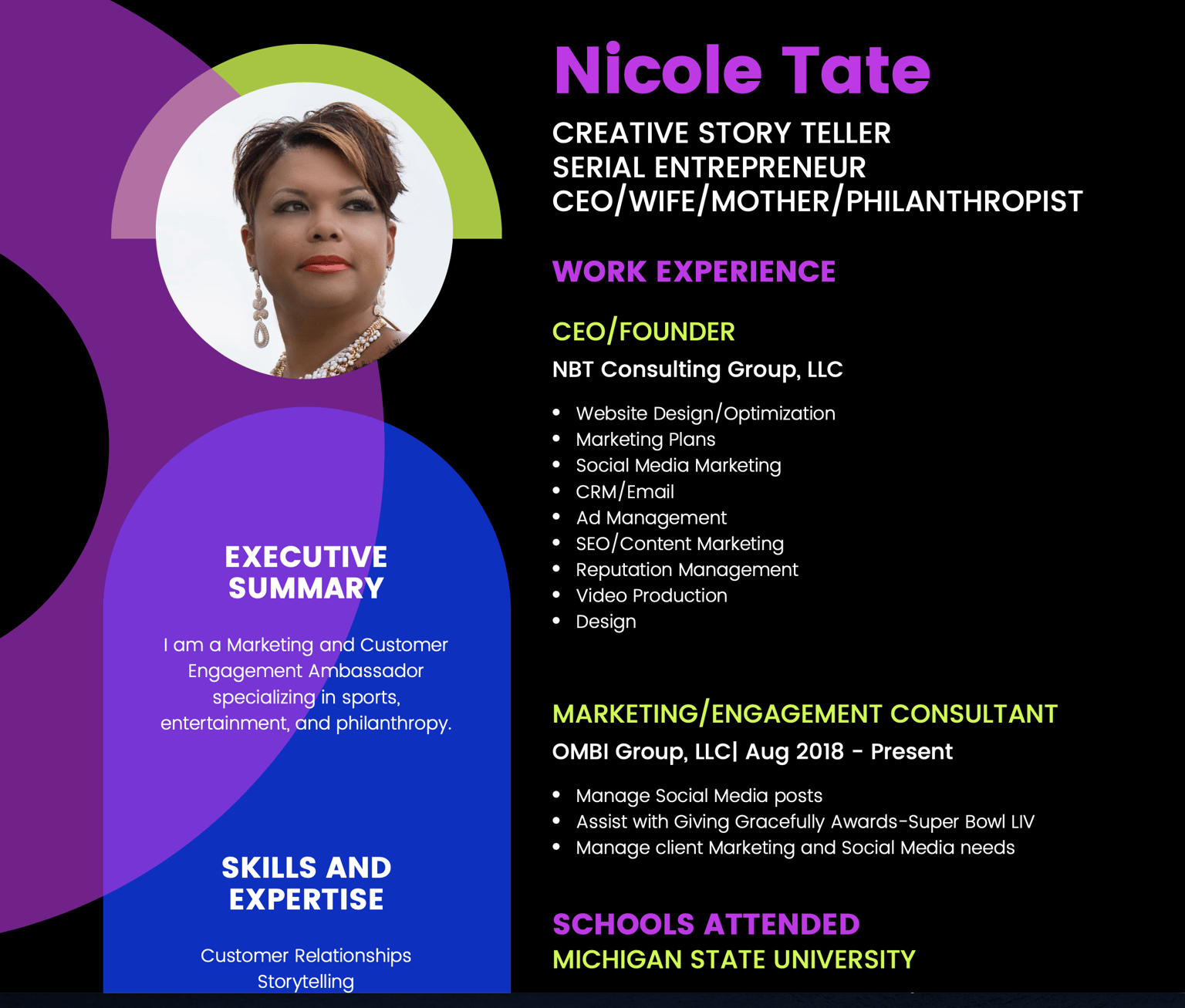 Artistic Resume - image 1 - student project