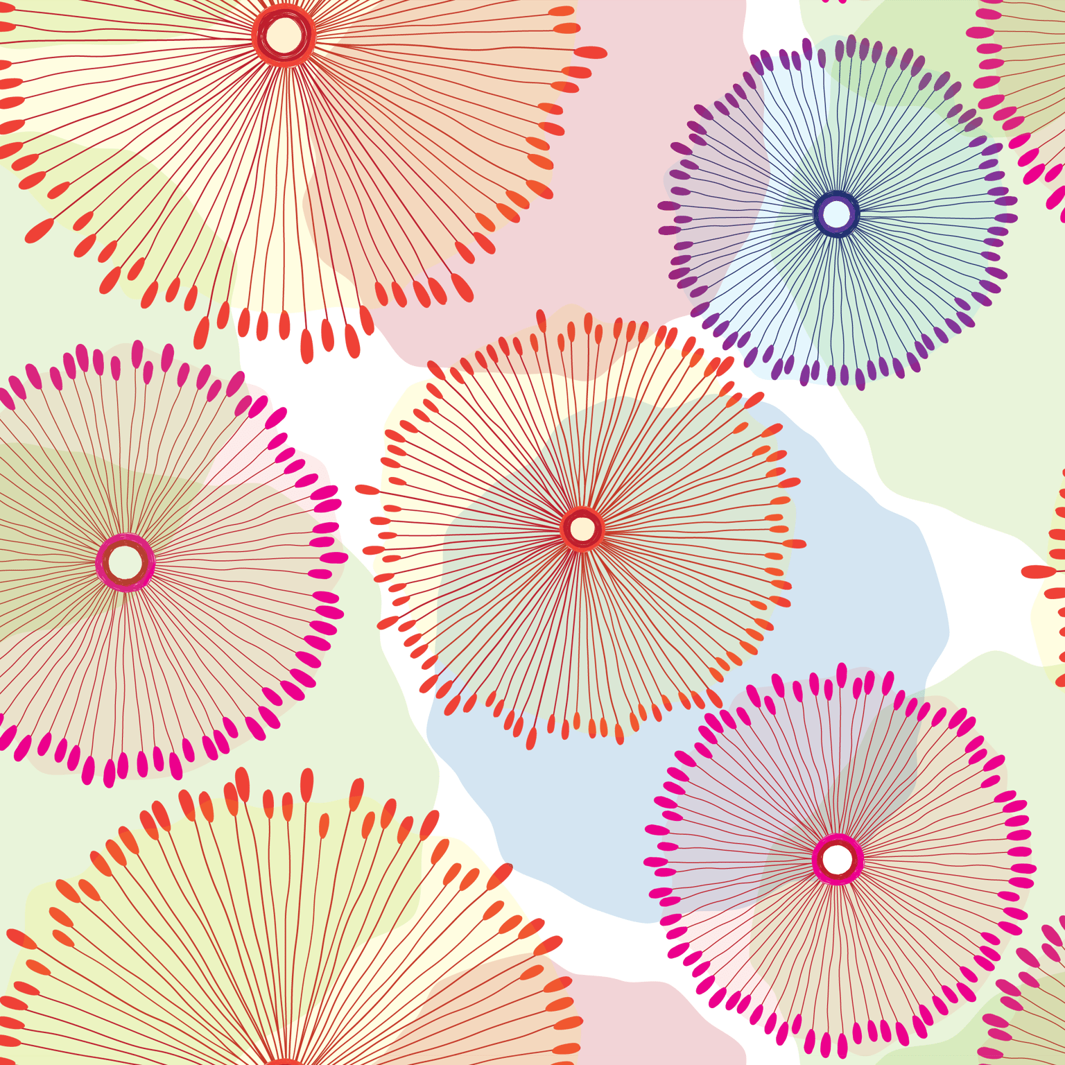 My Doodle Flower Pattern - image 1 - student project