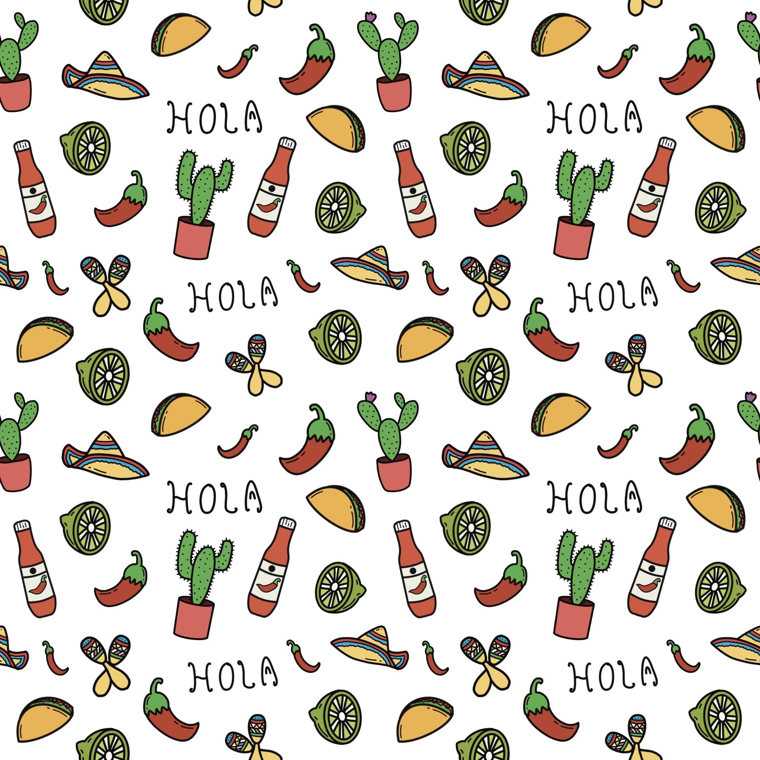 Mexico themed pattern - image 3 - student project